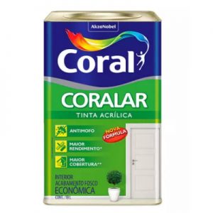 Tinta Látex Coralar econômica acrílica 18 litros branco neve Coral