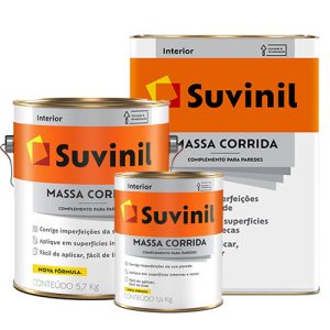 Massa Corrida Suvinil 900ml, 3,6L e 18L