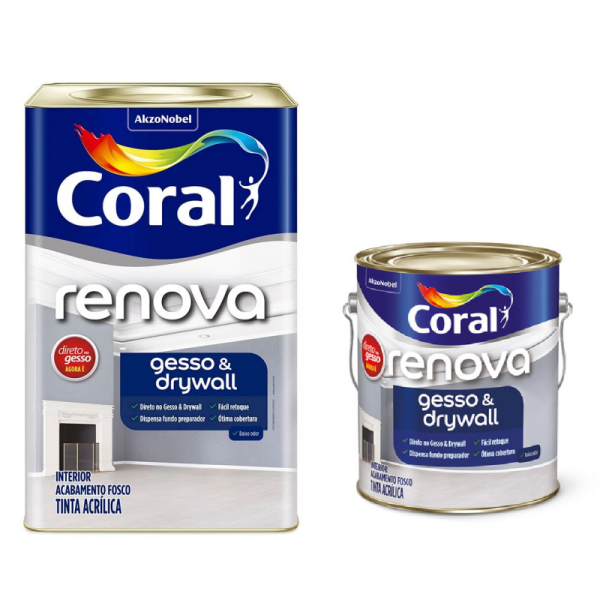 Renova Gesso & Drywall 3,6L e 18L- Coral