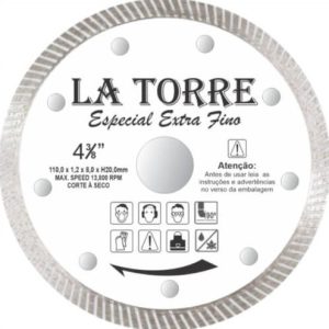 Disco diamantado para porcelanato(Extra fino) - La Torre