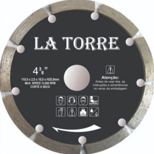 Disco diamantado segmentado preto - La Torre