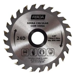 Serra circular c/videa 71/4X24D - Ferjá