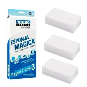 Esponja Mágica com 3 Unidades - Tek Bond
