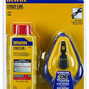 IRWIN Kit Giz de Linha 30M/100 FT com Giz para Marcar