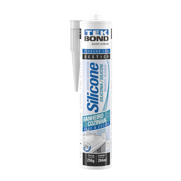 Silicone Acético Banheiro & Cozinha Branco 256g