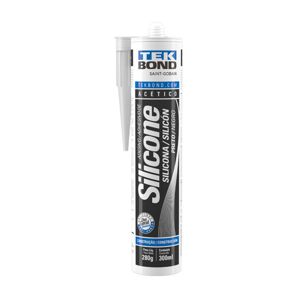 Silicone Acético Preto 280g