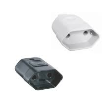 Plugue Fêmea 2P+T 10 A 250 V -Tramontina Preto e Branco