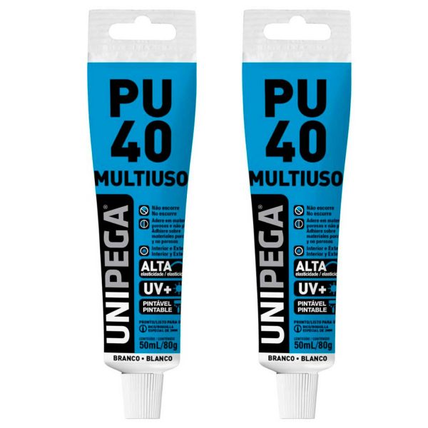 Pu40 Multiuso Cinza e Branco-Unipega