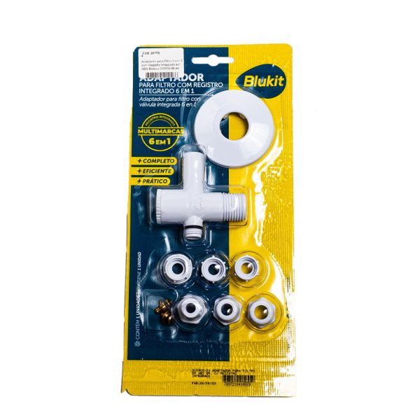 Adaptador para filtro com registro integrado 6 em 1-Blukit