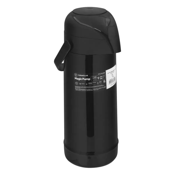  Garrafa Térmica Magic Pump Termolar Preto - Imagem 2